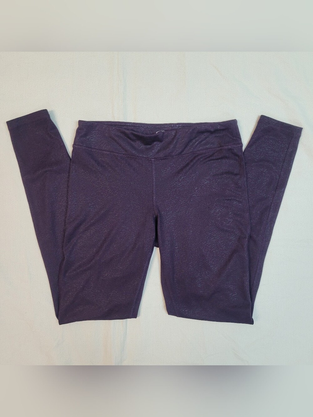 Champion Plum Duo dry Leggings with Subtle Sheen, Size Small, Activewear